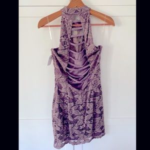 Windsor halter mauve mini dress size M